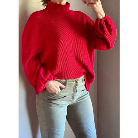 Ava & Viv Red Turtleneck Sweater size X/14-16W - Picture 1 of 10